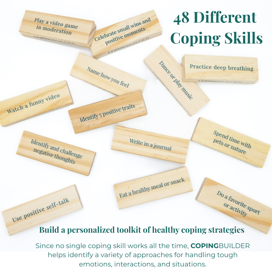 Coping Builder coping skills game for kids to practice healthy stress management strategies