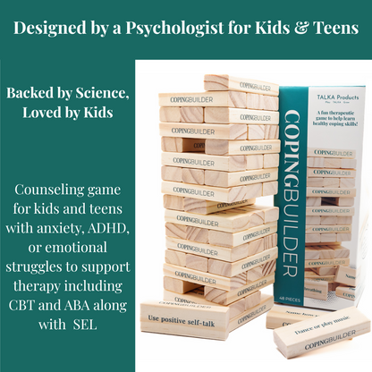 Coping Builder counseling game for kids and teens to build coping skills and emotional resilience