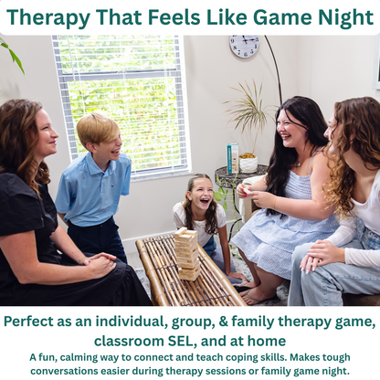 Coping Builder family therapy game for communication, emotional regulation, and coping skills