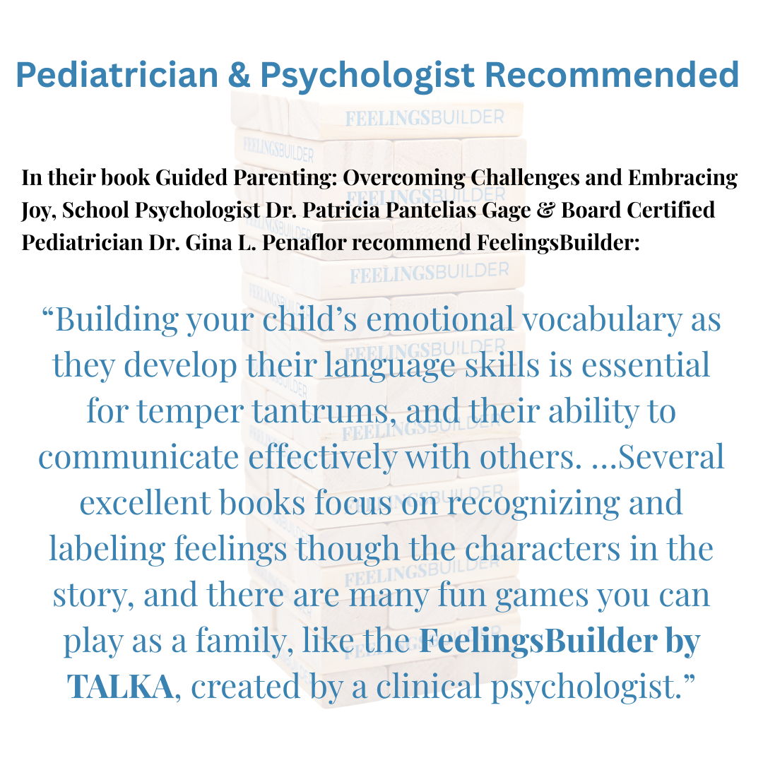 Feelings Builder is Pediatrician & Psychologist Recommended