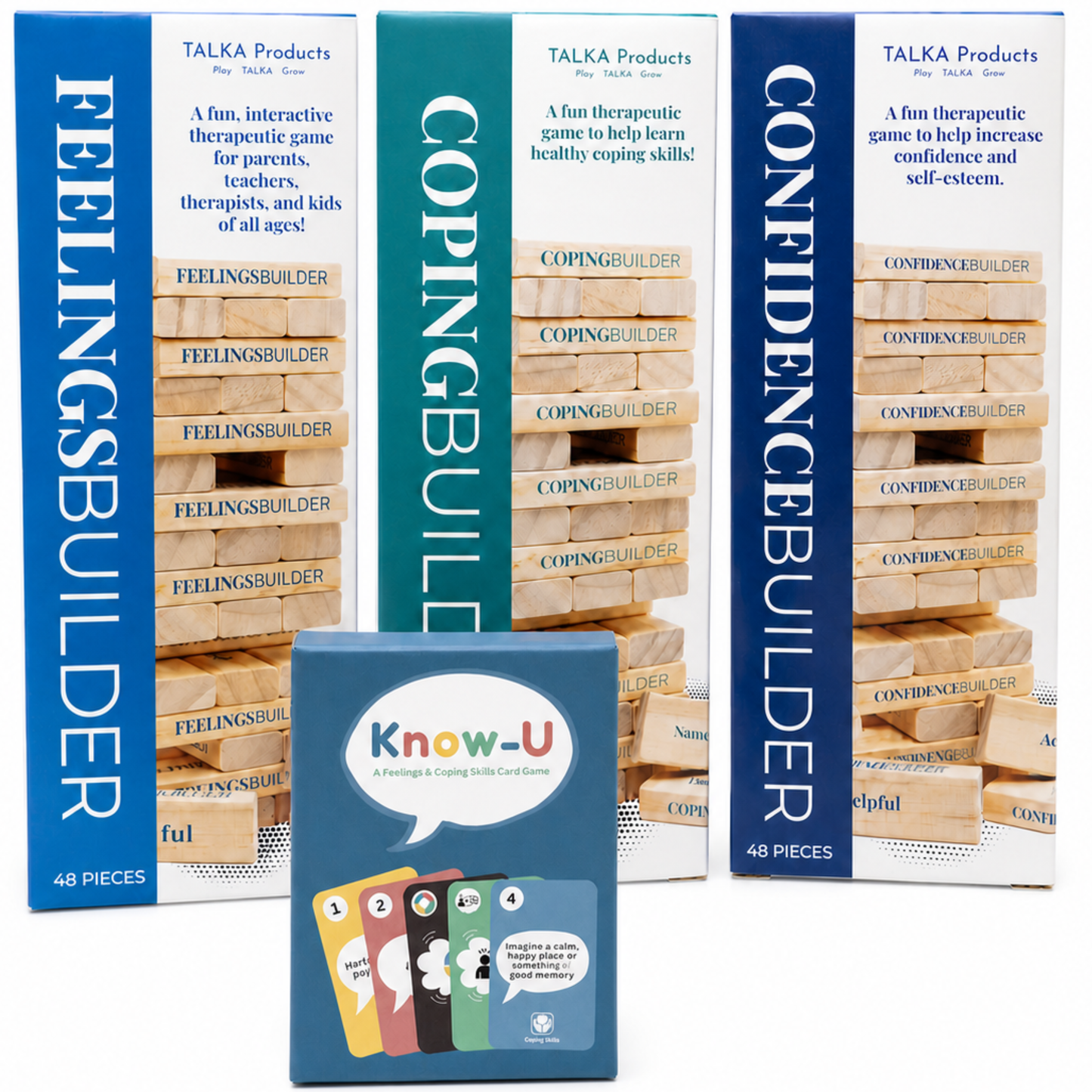 Complete Emotional Growth Collection, Four Therapy Games for Teens & Kids