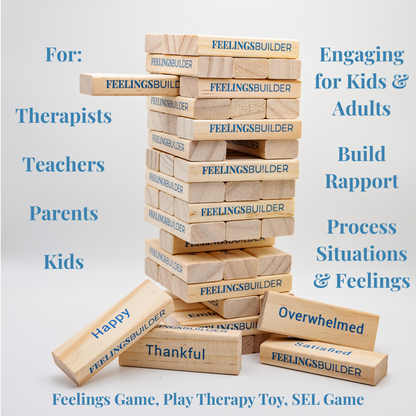 Feelings Builder feelings game and play therapy activity for social emotional learning