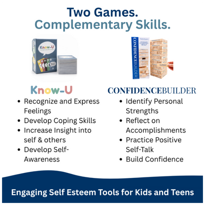 Know-U & Confidence Builder Therapy Games for Kids and Teens